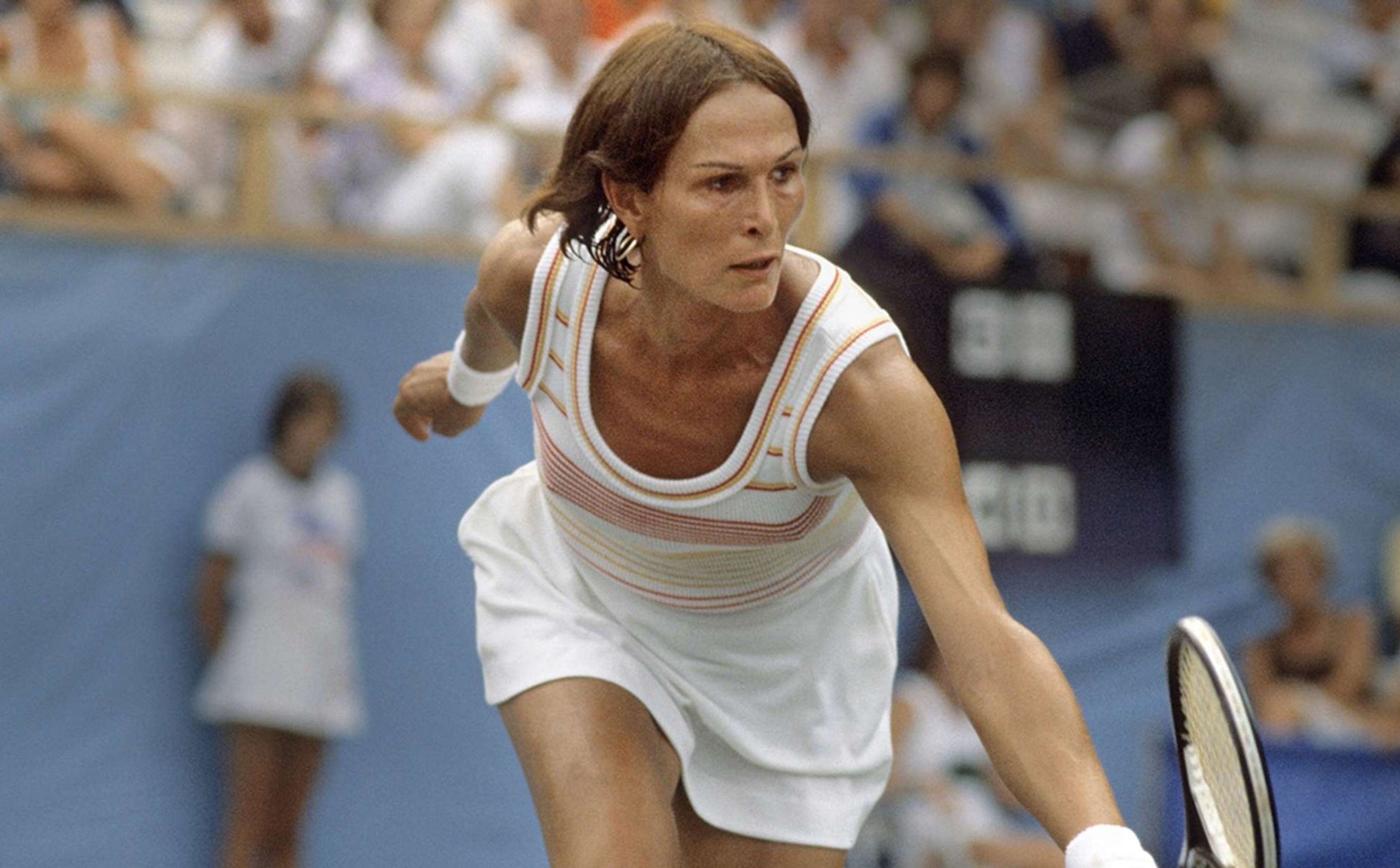 Renée Richards is the first transgender tennis player to be allowed to compete in the women's tournament at the U.S. Open