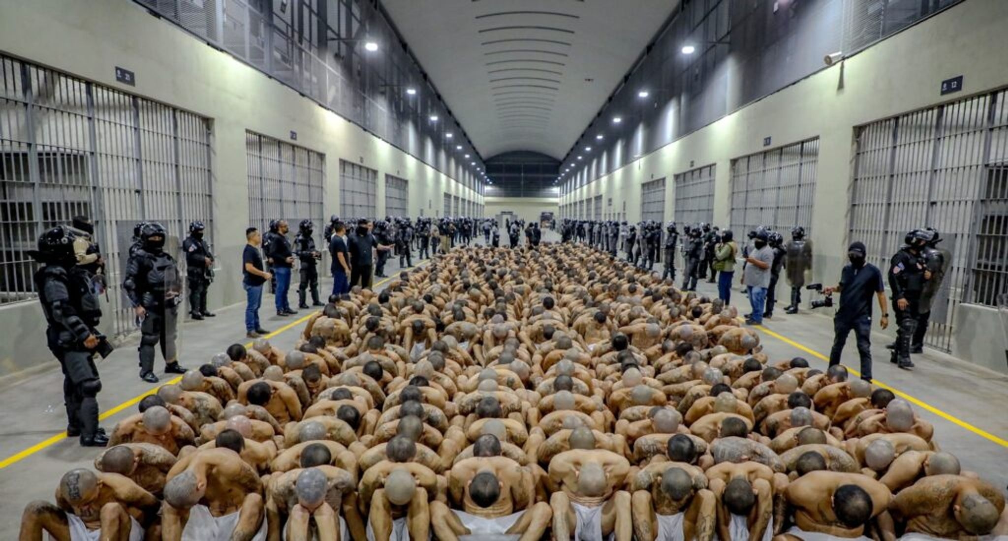 The Terrorism Confinement Center in El Salvador is the largest prison in Latin America