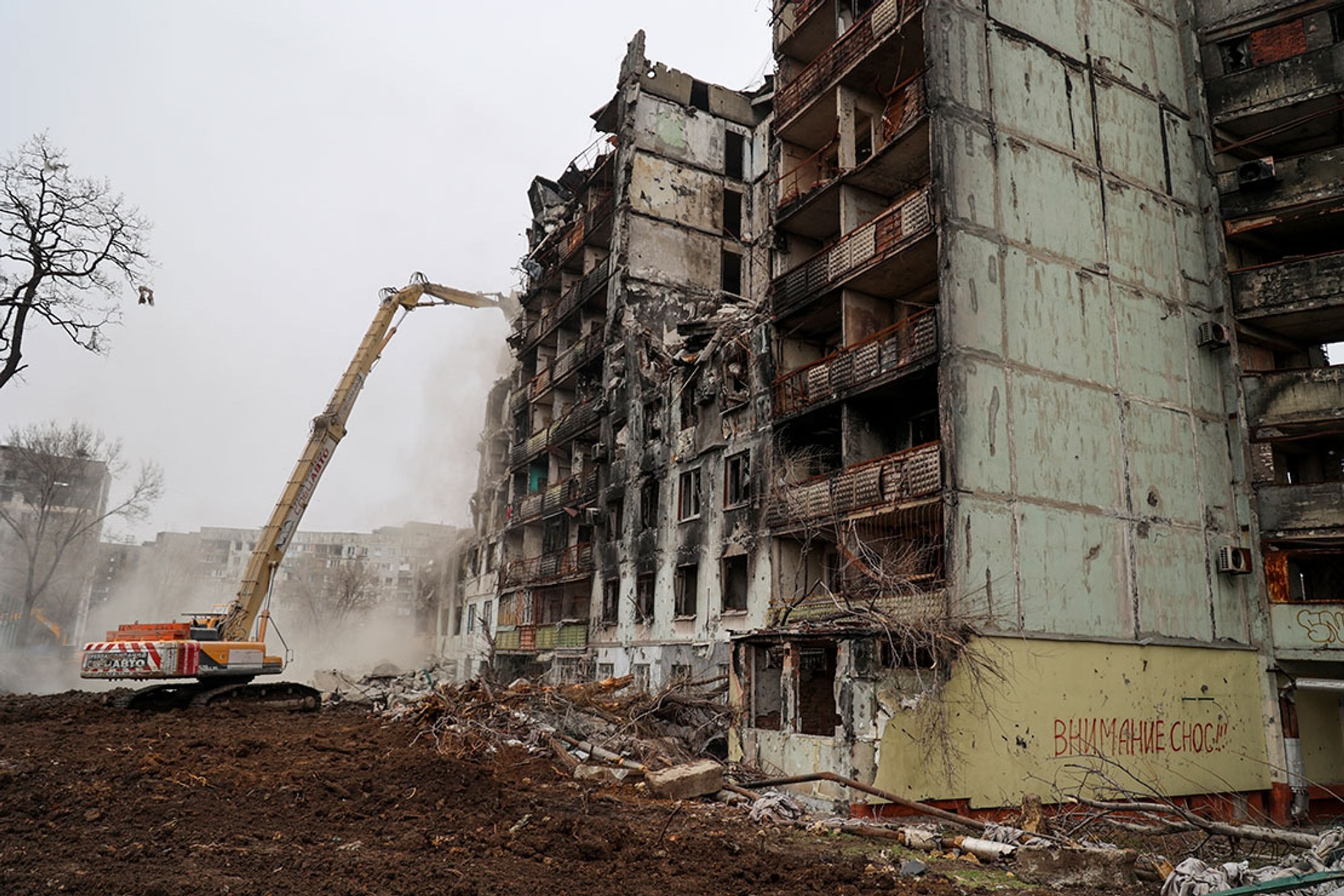 Destruction in Mariupol