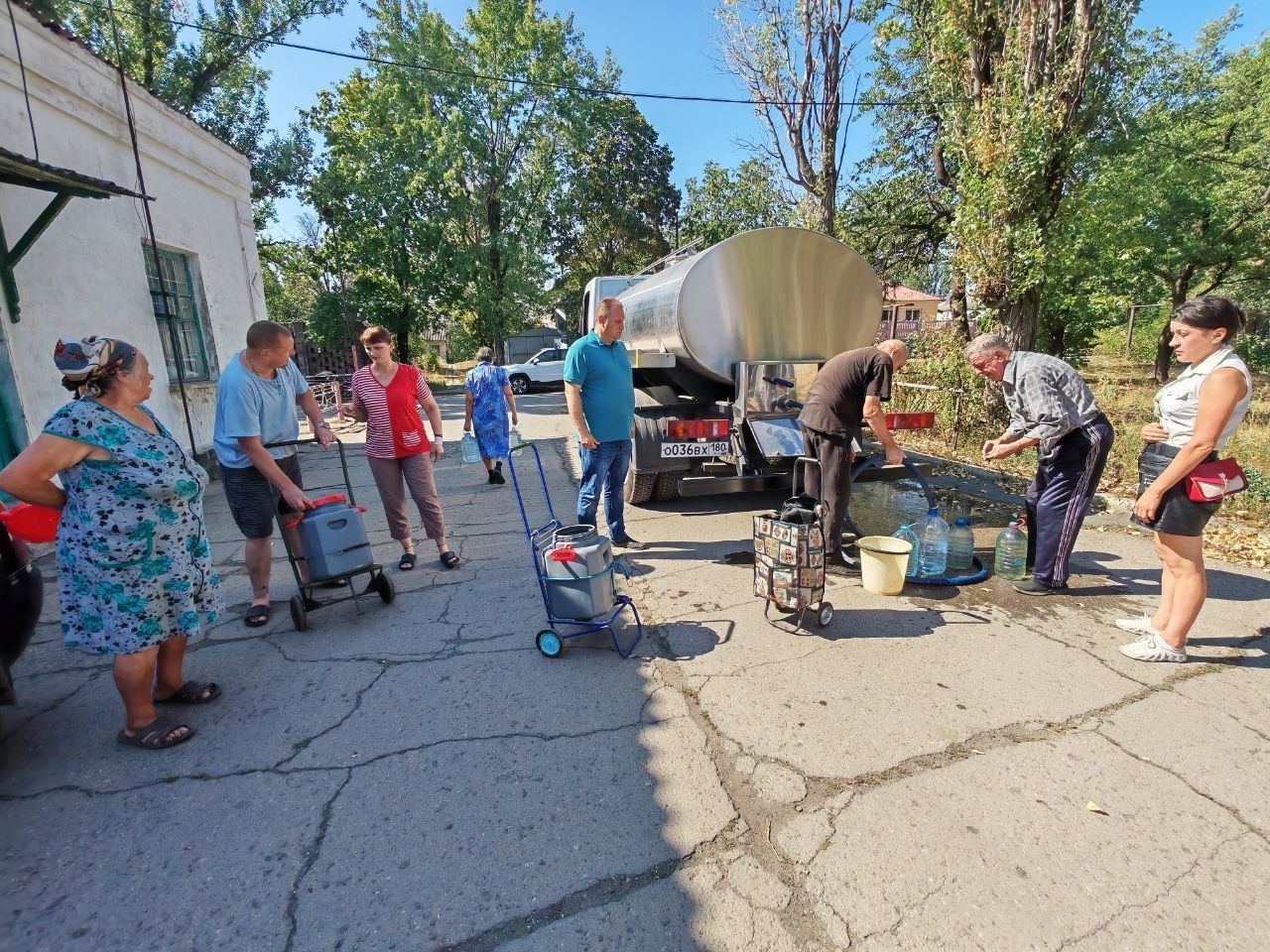 Residents often have to stand in line multiple times just to collect water