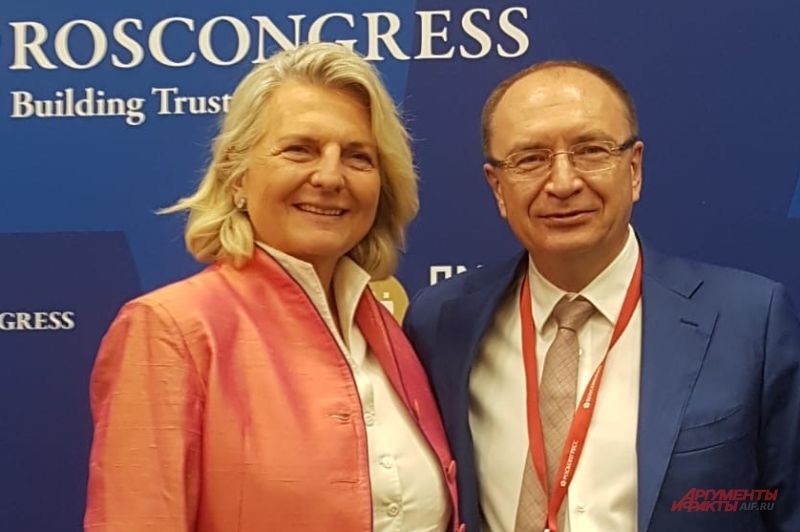 Karin Kneissl and Nikolai Kropachev