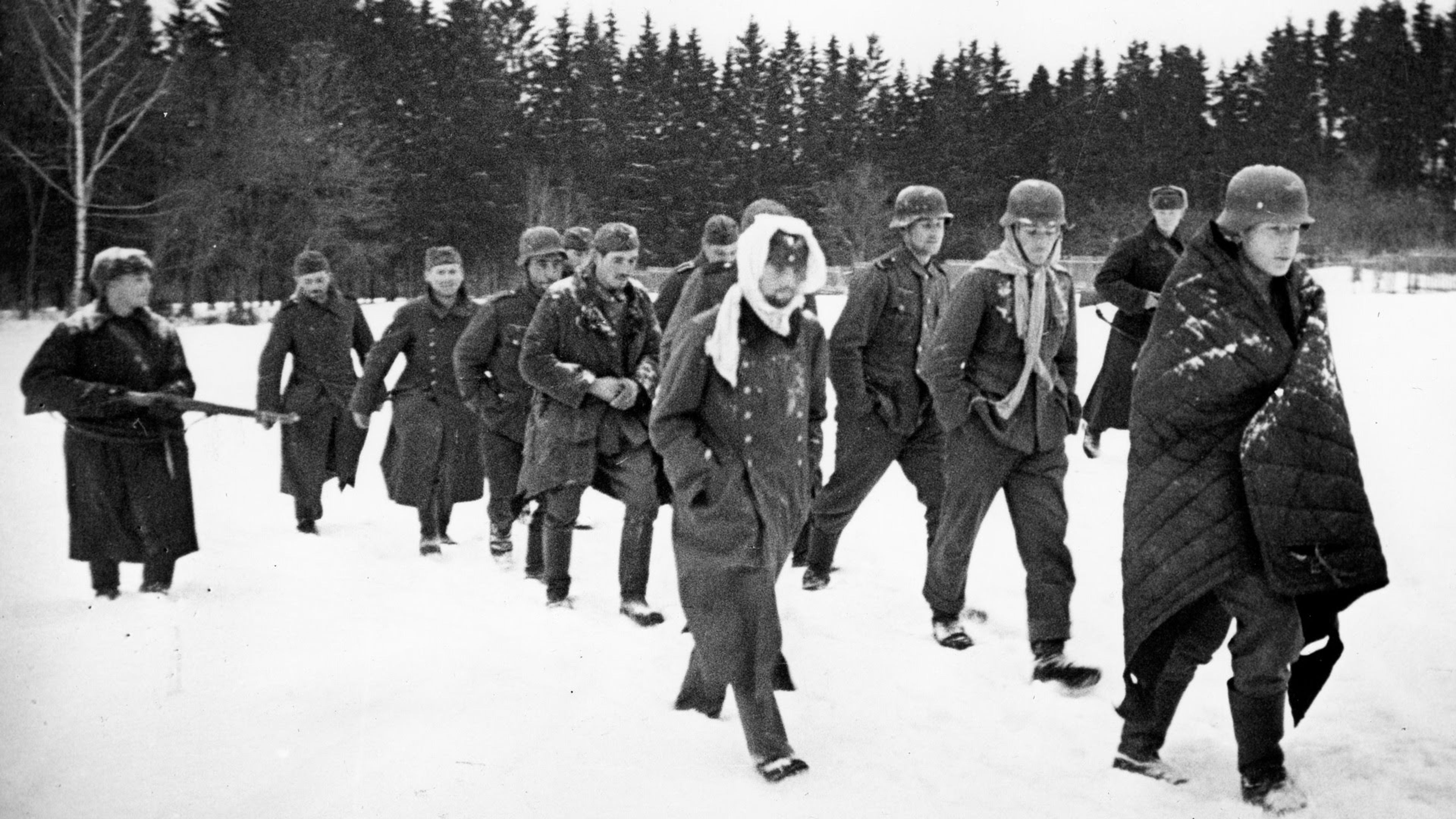 A shot from the movie “Defeat of German Forces at Moscow”