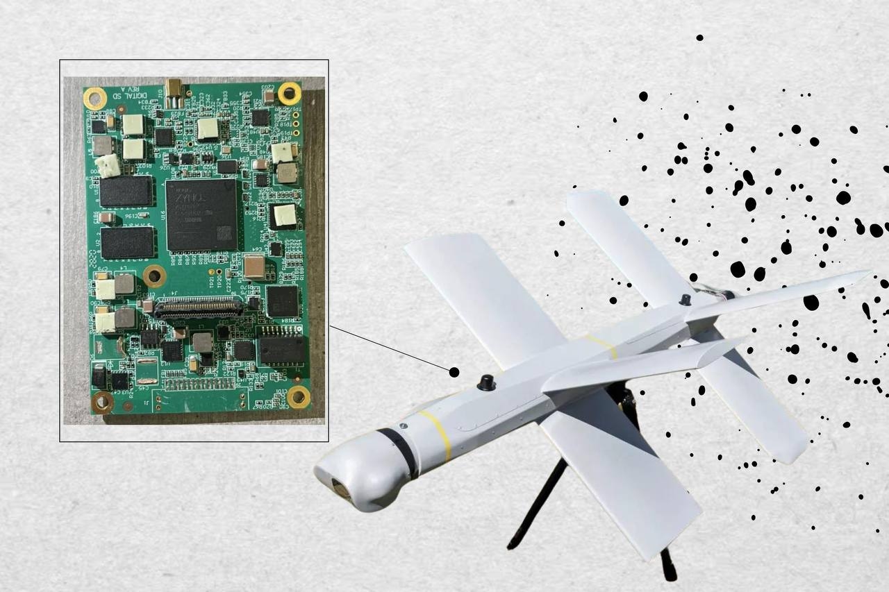 Плата Xilinx, извлеченная из дрона «Ланцет». Источник: gagadget.com
