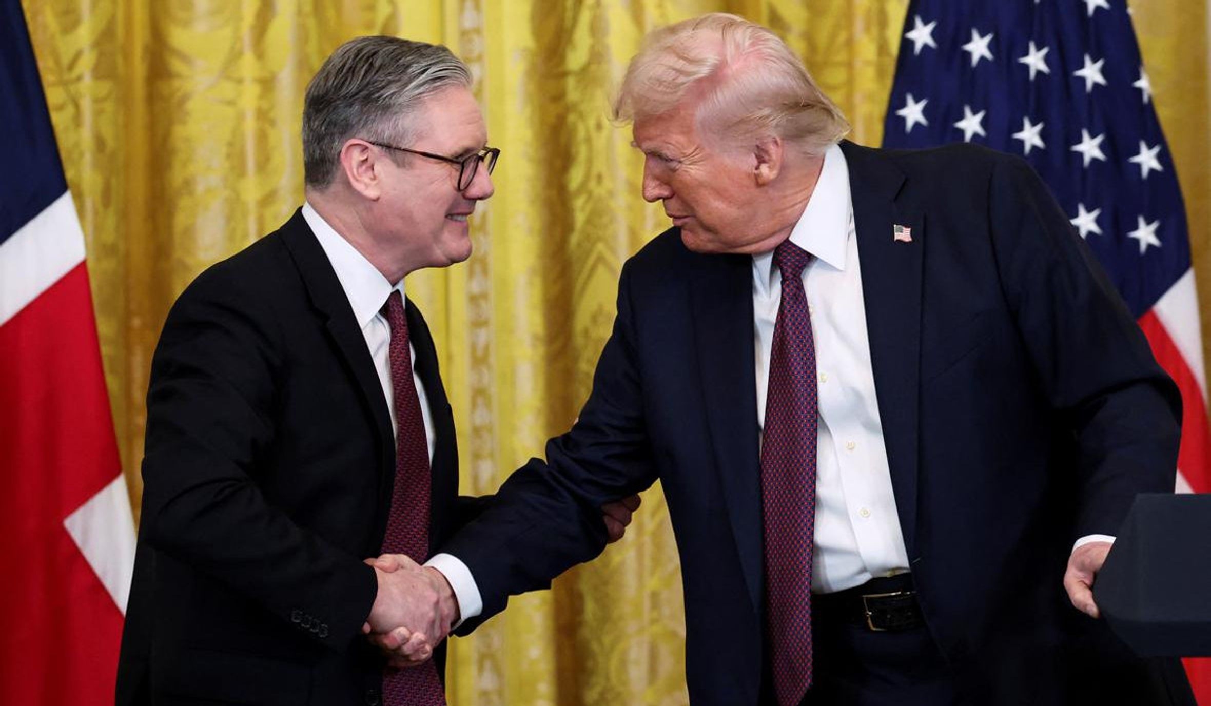 Keir Starmer and Donald Trump