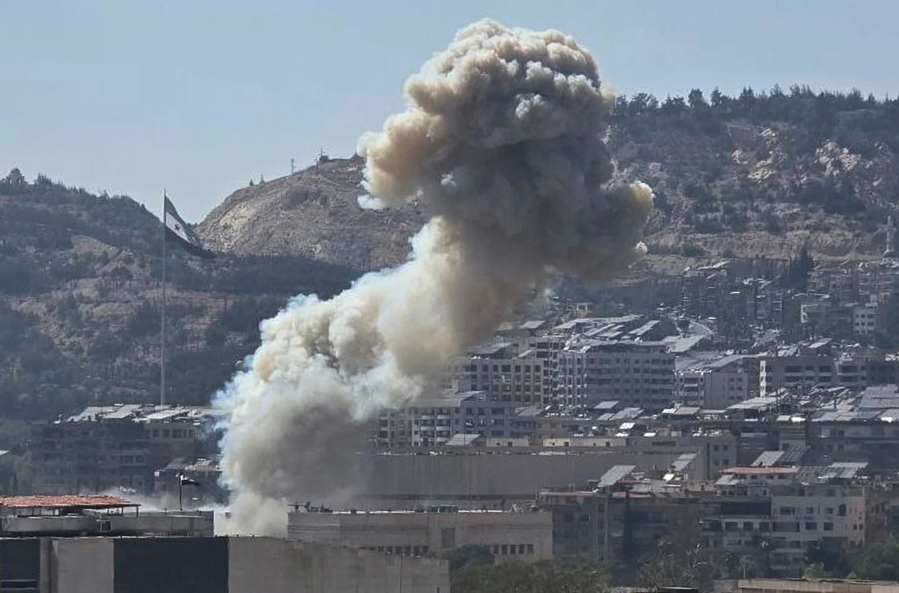 An Israeli strike on Syria’s Defense Ministry during summer clashes between the Druze and government forces