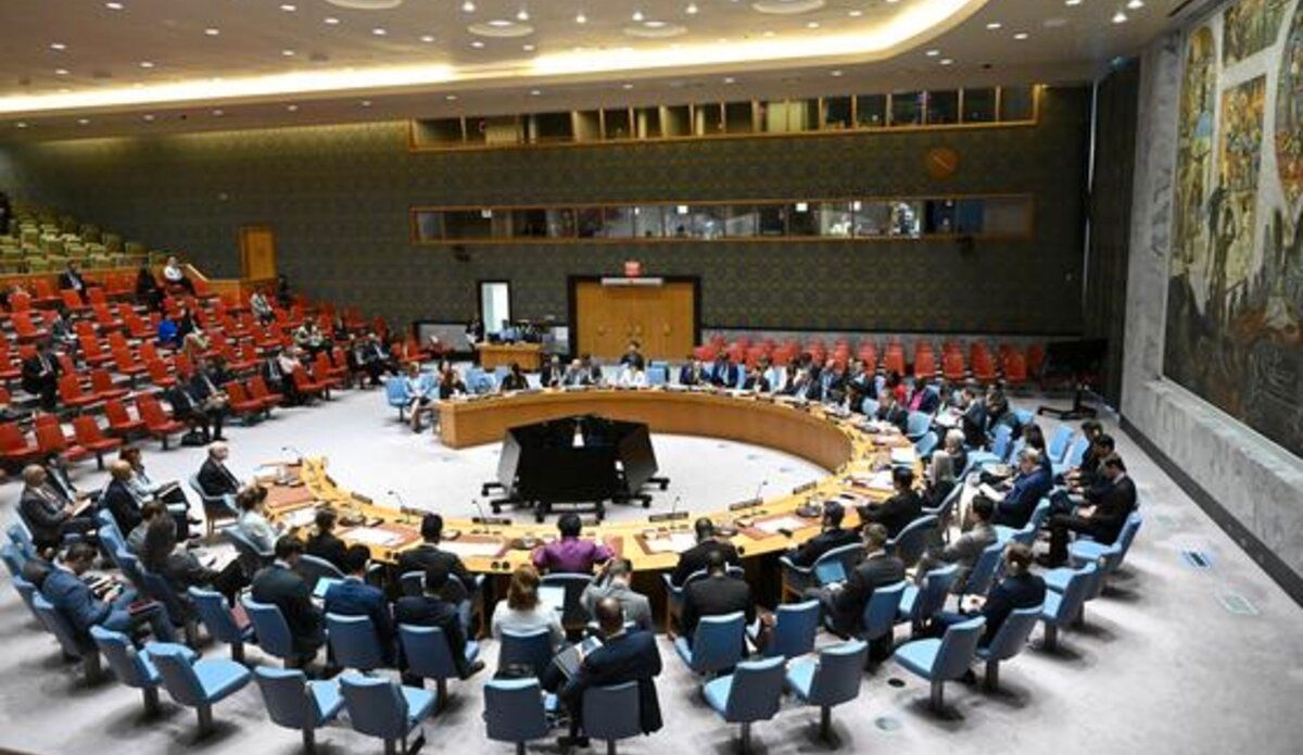 A meeting of the UN Security Council