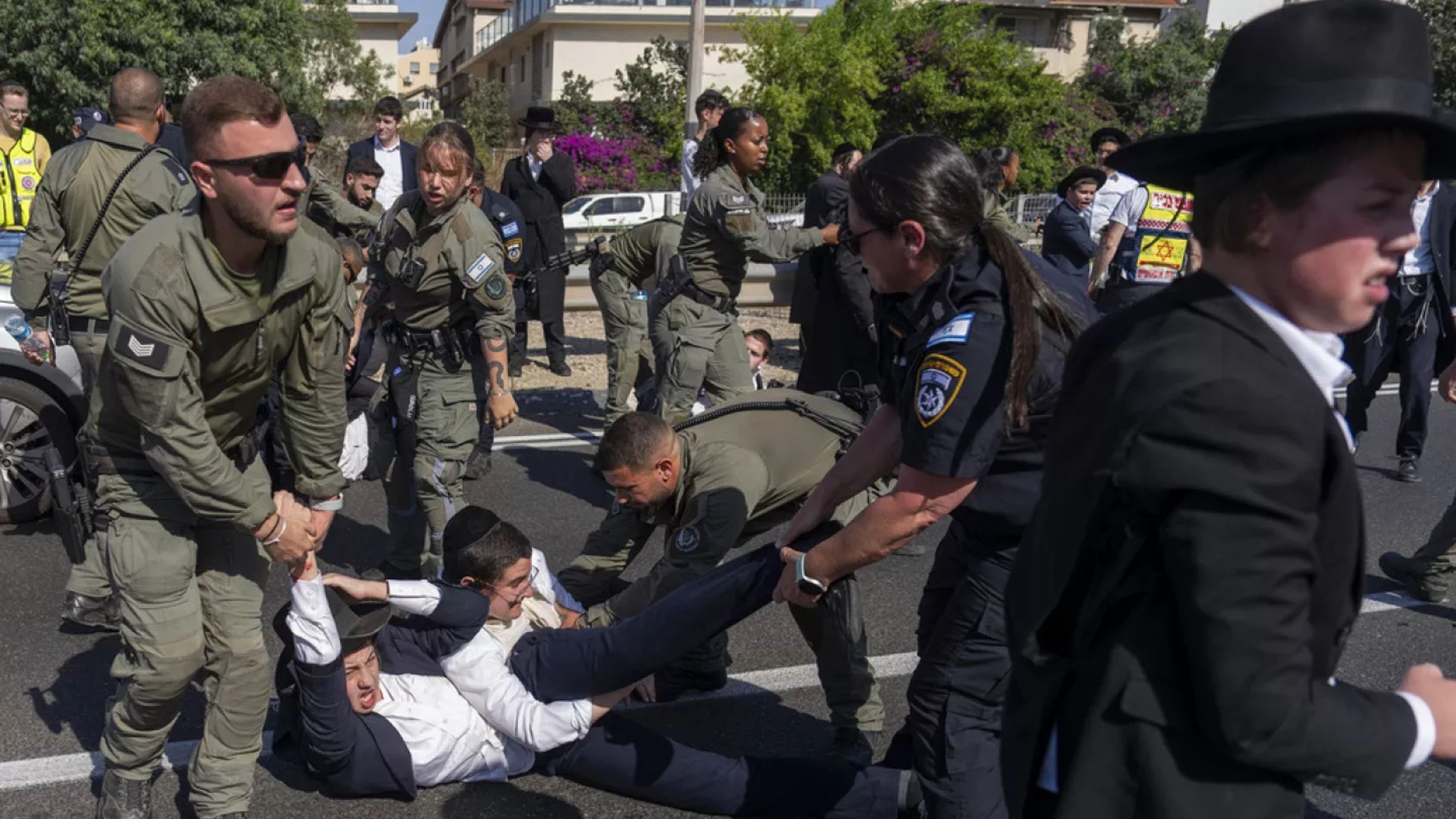 Protests by ultra-Orthodox Jews