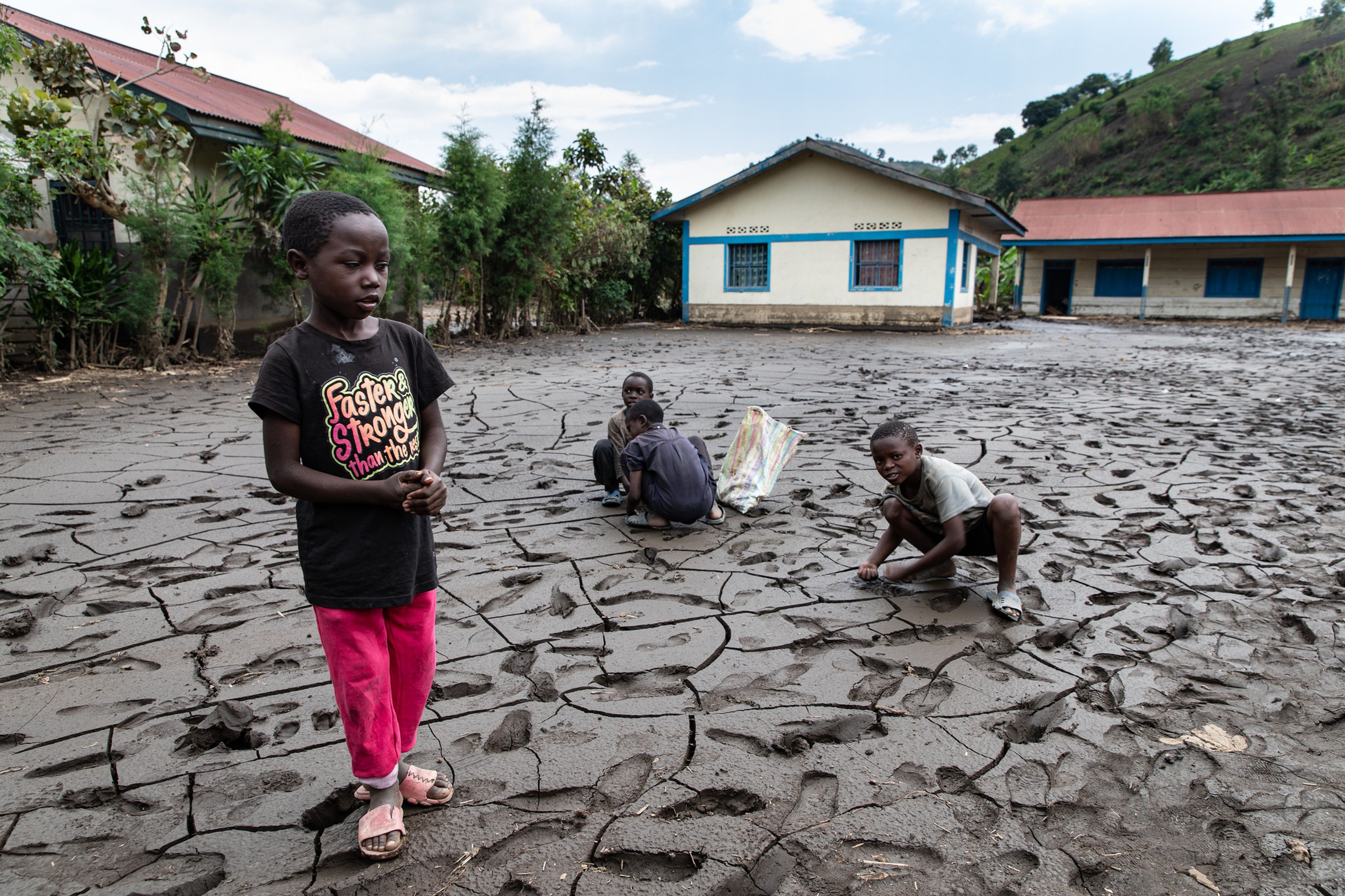 The aftermath of flooding in the Democratic Republic of the Congo