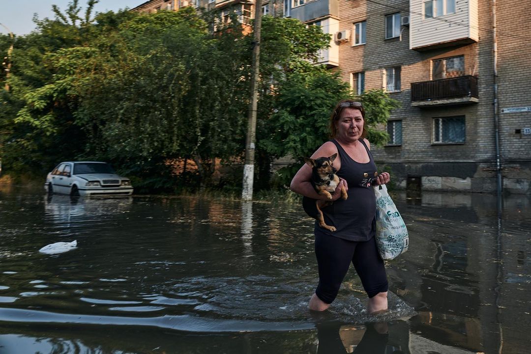 Evacuation of Kherson residents