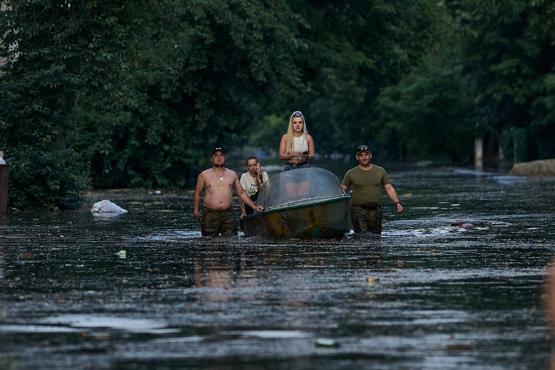 Evacuation of Kherson residents