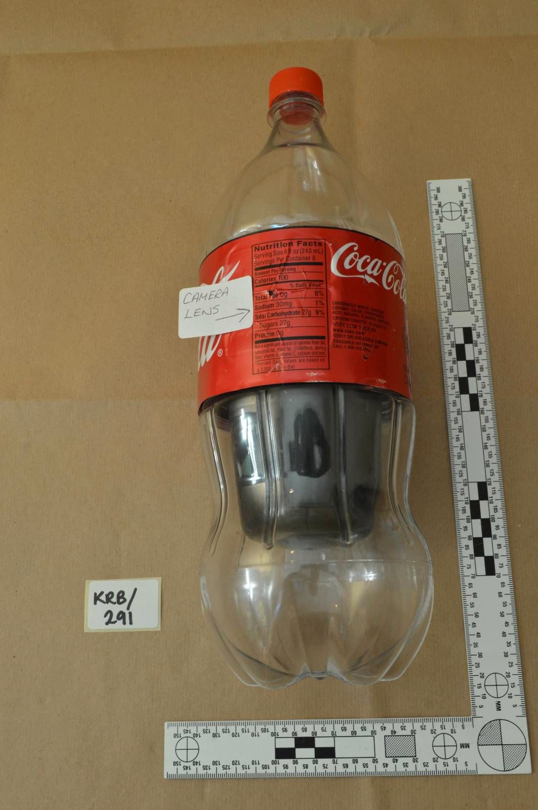 Hidden camera seized during the arrest.
