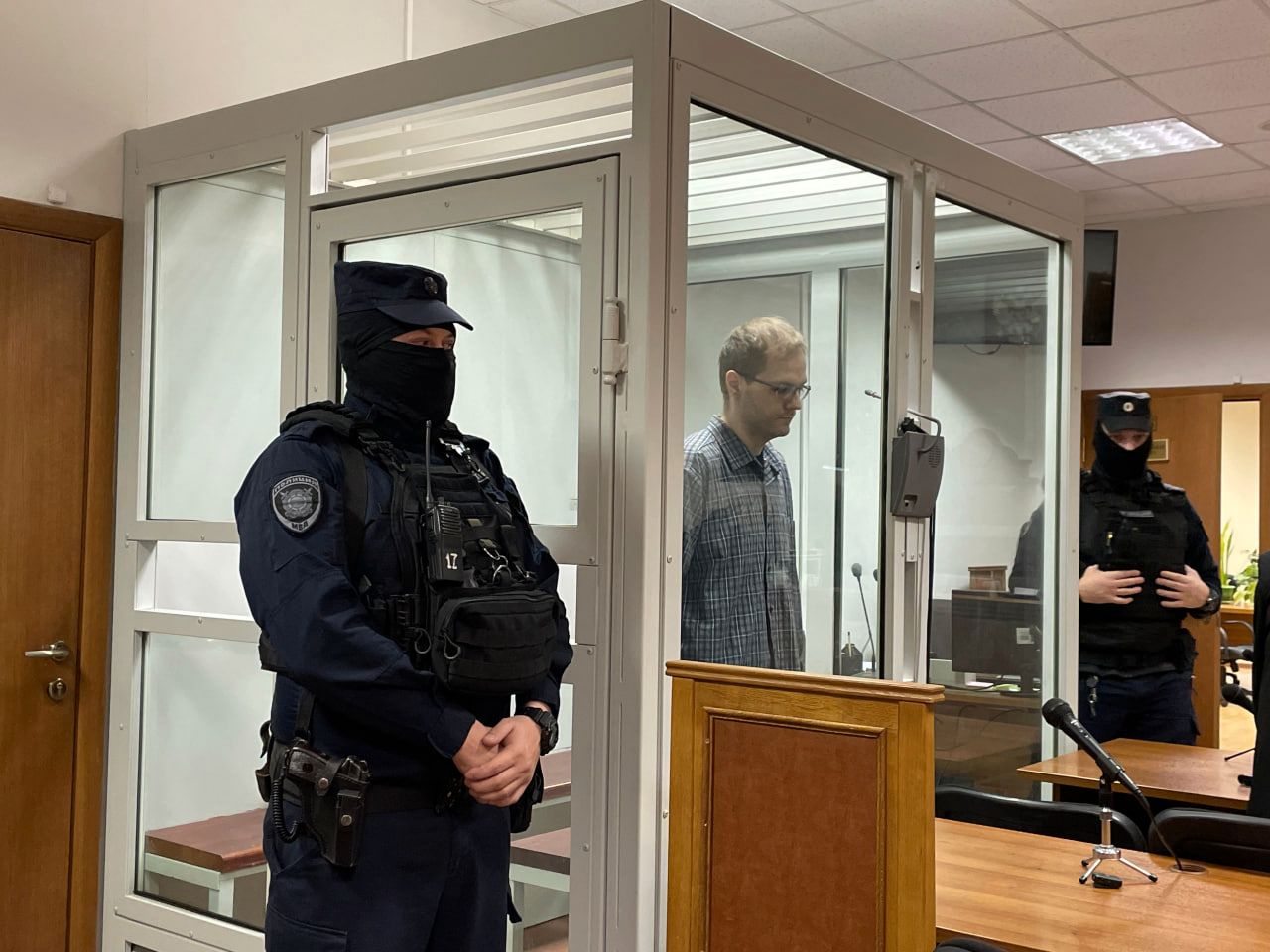 Artem Khoroshilov during a court hearing, December 4, 2025