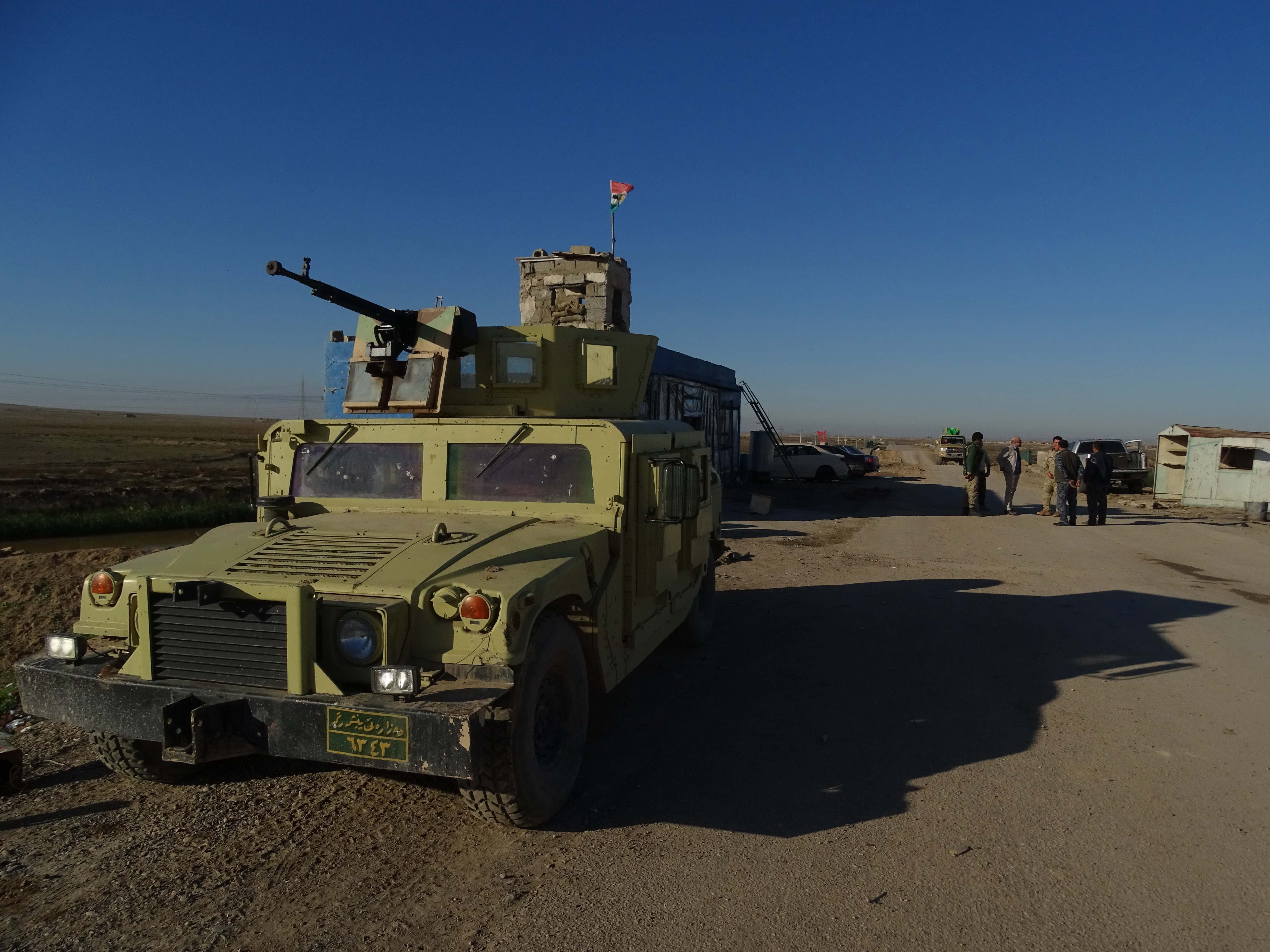 Iraqi Kurds from the Peshmerga during the war against ISIS, 2014–2016